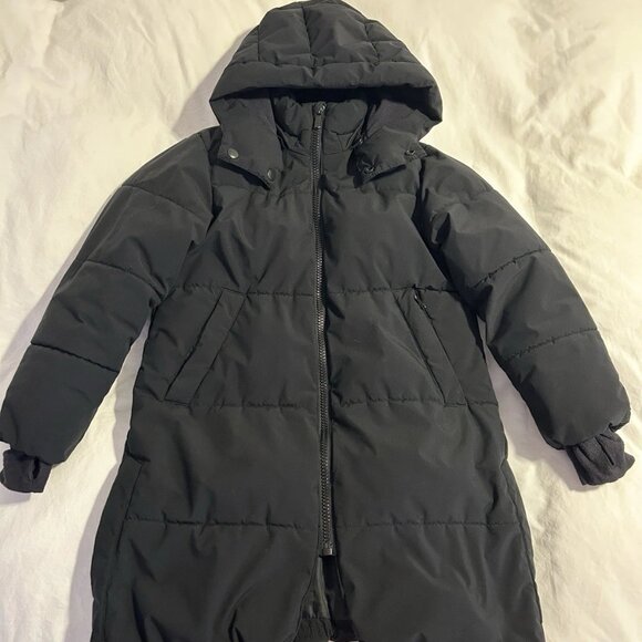 Girl’s; Solid Puffer Jacket - All In Motion Black M (8-10) - Picture 4 of 4